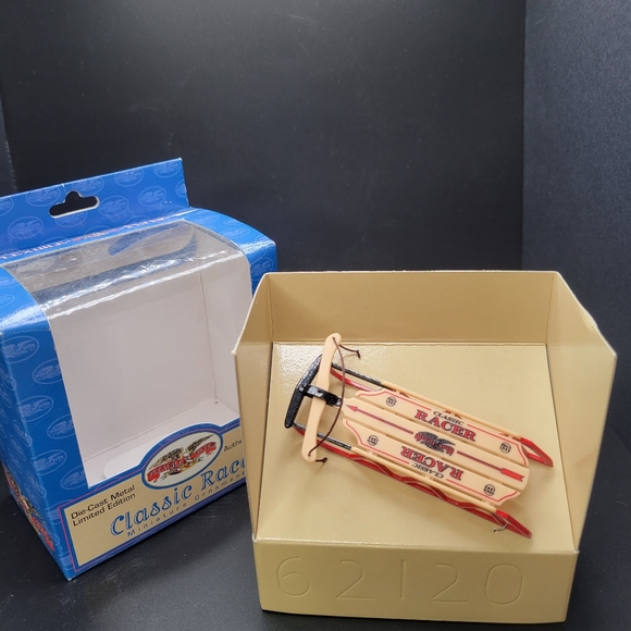 Holiday | Miniature Toy Flexible Flyer Classic Racer Wood Metal ...